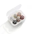 Set di spille hijab magnetiche con strass, bottoni spilla rotondi lucidi per donne in scatola - Set da 6 Pezzi-D / Set da 6