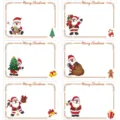 Christmas gift label stickers blank handwritten Santa Claus decorative seals set of 6 - Santa Claus / 10 Pieces/Pack