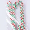 Decorazioni di bastoncini di zucchero di Natale in acrilico per albero e feste. - Bastoncino di zucchero rosso verde e bianco / Confezione da 6 Pezzi