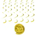 Decorazione di spirali sospese dorate set da 6 per festa compleanno matrimonio sfondo festa - Doppia Spirale Confezione da 6 / Oro