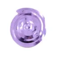 Purple spiral hanging decoration metallic swirl party decor for celebration events. - Double Spiral 6 Pack / Light Purple