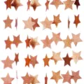 Rose gold glitter star paper garland for party decoration and hanging backdrop banner - Glitter Rose Gold Star