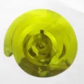 Gold spiral hanging swirls decoration for birthday party wedding celebration holiday backdrop. - Double Spiral 6 Pack / Fruit Green