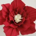 Grande fiore di carta crespa rossa fiore artificiale per festa di matrimonio decoro. - 20cm / Borgogna