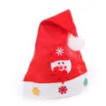 Cappello natalizio in tessuto non tessuto con simpatico design da pupazzo di neve. - Taglia unica / Cappello di Natale per bambini (Pupazzo di neve)