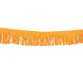 Orange fringe garland banner for party decoration, hanging tassel backdrop curtain. - Orange