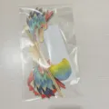 Kit giocattolo danza del drago di carta fai da te per festa di Capodanno, decorazione festiva. - Grande Drago Blu Pacchetto Materiale / Blu
