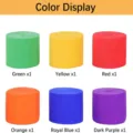 Lot de 6 rouleaux de papier crêpe coloré serpentins pour fête mariage anniversaire DIY - Ensemble de 6 Pièces (4,5 cm x 25 m Grand Rouleau) / Coloré