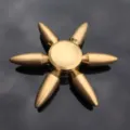 Brass fidget spinner toy, metal hand spinner for stress relief and focus. Perfect desk toy. - Pure Copper Detachable - CT-01 Bullet Model