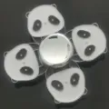 Metal panda fidget spinner, cute four leaf stress relief toy for adults and kids. - OPP Bag / Cartoon Silver Panda Head
