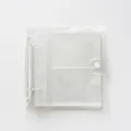 Classeur transparent pailleté pour photocartes 3 pouces mini album photo Polaroid Kpop livre - Couverture Brillante 3 Pouces / Pince Crocodile Blanche