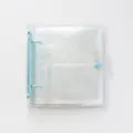 Classeur transparent pour cartes 3 pouces mini album photo avec anneaux bleu clair - Couverture Brillante 3 Pouces / Clip Bleu
