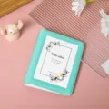Mini 3-inch photo album K-pop photocard holder book mint green card storage organizer - Green
