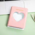 Mini album photo rose de 3 pouces avec découpe en cœur, joli porte-carte pour Polaroid. - 3 Pouces / Rose Petit Cœur