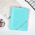 Mini álbum de fotos instax de 3 pulgadas color caramelo libro de colección kpop - 3 Pulgadas con Banda / Verde menta