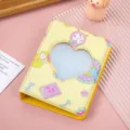 Cute 3-inch heart cutout photocard holder mini photo album idol photocard storage book - Good Night Time