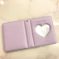 Mini album photo lavande avec fenetre en coeur pour cartes 3 pouces et photos instantanees. - 3 Pouces / Violet Clair Petit Cœur