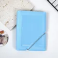 Mini álbum de fototarjetas azul claro de 3 pulgadas con banda elástica para colección K-pop. - 3 Pulgadas con Banda / Azul cielo
