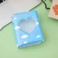 Mini album photo 3 pouces porte-photocarte kpop joli cœur creux classeur de cartes - Nuage Cœur Creux