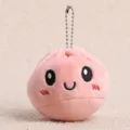 Niedlicher Plüsch Bao Buns Schlüsselanhänger, weicher Kawaii Cartoon Puppe Anhänger für süße Mädchen. - 7cm / Rot
