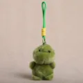 Süßer grüner Plüsch Dinosaurier Schlüsselanhänger Kuscheltier Rucksack Anhänger Tasche Deko - Tieranhänger - Dinosaurier