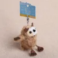 Cute owl bird plush toy keychain, soft stuffed animal bag pendant and birthday gift for kids. - Little Bird Pendant Brown