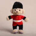 British Royal Guard plush bear doll pendant cute souvenir bag charm soft toy key chain - Royal Guard Teddy Bear Doll
