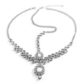 Zilveren strass hoofdketting boheemse voorhoofd sieraden festival haaraccessoire - Bohemian Hoofdtooi(FD071) / Zilver
