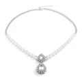 Bohemian Pearl Rhinestone Forehead Chain Vintage Silver Hair Accessory for Women Party - Bohemian Headpiece(FD094) / Silver