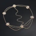 Gouden strass hoofdketting meervoudig kristal voorhoofd sieraden dames bruid haaraccessoire - FD068 Stijl (FD068) / Goud