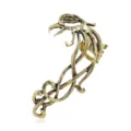 Pendiente de oreja de dragón gótico vintage para mujer, arete de clip sin perforación. - Bronce E191