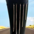 Sexy multi-layer rhinestone thigh chain body jewelry for women nightclub party wear - ST088 / Gold