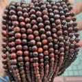 Perles Rondes en Pierre d'Oeil de Tigre Rouge Naturel pour la Fabrication de Bijoux - 4mm (Environ 90 Perles) / Perles Vrac Œil de Tigre Rouge Naturel 1A