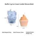 Diy silicone mold for muffin ice cream scented candle making epoxy resin craft tool - Cupcake/Ice Cream Style