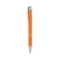 Orange metal retractable ballpoint pen, professional office signature writing pen. - 1.0mm Black Ink / Orange