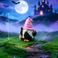 Halloween Witch Gnome Figurine Miniature Resin Doll Spooky Desktop Car Decoration 2.7cm - 1# Witch Gnome