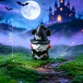 Halloween witch gnome figurine resin mini ornament for desktop car decor spooky party gift. - 3# Vampire Gnome