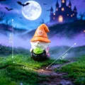 Halloween witch skull gnome figurine miniature toy DIY car desktop decorative ornament - 4# Cauldron Gnome