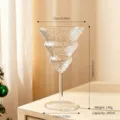 Einzigartiger tannenbaumformiger Glaskelch, elegante Cocktail und Dessert Tasse. - Stern Weihnachtsbaum Kelch