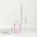 Rosa Glas Weinschöpfer Messlöffel mit langem Griff 110ml Kapazität für Küche Haushalt - Stil 2 Zylindrische Weinschöpfkelle / Rosa