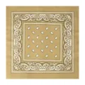 Khaki paisley bandana polyester τετραγωνικό μαντήλι hip hop υπαίθρια ποδηλασία κάλυμμα κεφαλής - 54x54cm / Μπεζ
