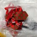 Christmas pet tie red green plaid cat dog collar adjustable holiday party accessories - Red and Green Plaid Satin Snowflake Style (5) / 1*(20-36)CM