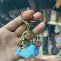 Iridescent acrylic whale keychain variant, cute colorful metal ring pendant for women bags and car. - BH-1347 (Whale)