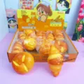 Leuk broodvormig zacht langzaam opkomend anti-stress speelgoed set voor kinderen. - Gemengd Groot Brood Langzaam Stijgend (12 Stuks)