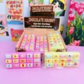 Langzaam terugverend squishy speelgoed set chocoladereep vorm zacht ontspanningspeel. - Kerst Chocolade Langzaam Stijgend (12 Stuks)