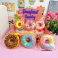 Doughnut Squishy speelgoedset, zachte stressverlichtende knijpspeeltjes voor kinderen. - Grote Donut Langzaam Stijgend (12 Stuks)
