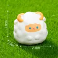 Mini cute zodiac sheep figurine diy decoration micro landscape resin ornament toy - 8# Zodiac Goat