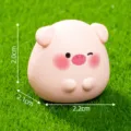 Cute pink pig miniature figurine resin micro landscape diy dollhouse toy home decor item - 12# Zodiac Pig