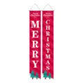 Christmas porch banners hanging decorations red holiday couplets for home indoor party decor. - Christmas Tree Red Letter Style (SDMD933) / 180x30cm