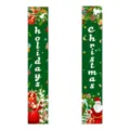 Christmas hanging porch banners set festive vertical door decorations for holiday indoor decor - Red-Green Santa Claus Style (SDMD938) / 180x30cm